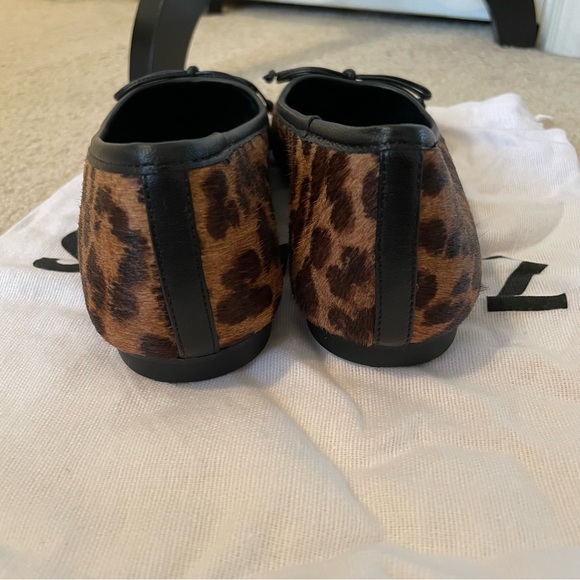 BRAND NEW Schutz Leopard Print Ballet Flats - Brown/Black - Picture 8 of 9